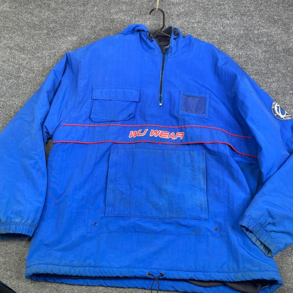 Vintage Wu Wear Outfitters Global Expedition Anorak Jacket Blue XL 90s Hip Hop